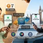 This header image perfectly encapsulates the key elements of your blog post. It visually bridges India and the UK, explicitly referencing specific financial regulations like the 'LRS 2026' and '₹10 Lakh TCS Threshold' discussed in the text. I've also included logos and rate highlights for Wise, Monzo, Revolut, and traditional banks to directly align with your fee table and detailed breakdown.